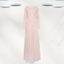 Vestido maxi feminino Ex LTS com lantejoulas enfeitado à mão rosa blush comprar usado  Enviando para Brazil