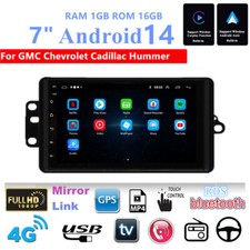 Navegação GPS rádio estéreo carro 7"" Android 14 1+16GB para GMC Chevrolet Cadillac Hummer comprar usado  Enviando para Brazil