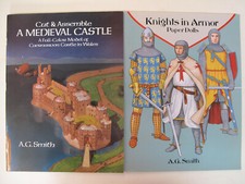 Children's Juvenile Middle Ages Medieval Paper Doll Knights Castle Castles Wales comprar usado  Enviando para Brazil