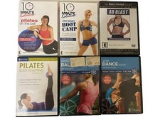 Pacote de DVD GAIAM & 10 Minute Solution x6 bola de pilates ioga dança abs treino comprar usado  Enviando para Brazil