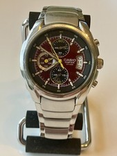 Relógio masculino Casio Edifice EF-512D [2328] aço inoxidável 43 mm com data rara comprar usado  Enviando para Brazil