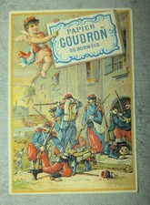 Calendrier chromo 1890 d'occasion  Brive-la-Gaillarde