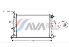Refrigeração do motor do radiador Ava OLA2254 para Opel Astra G, Zafira A comprar usado  Enviando para Brazil