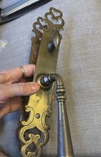 Conjunto de maçaneta de porta francesa vintage castelo gótico maçaneta de latão antiga comprar usado  Enviando para Brazil