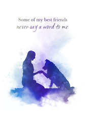 Dog art print for sale  WALSALL