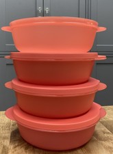 Tigelas de micro-ondas Tupperware CrystalWave-roxo-rosa-salmão-tamanhos sortidos-NOVO, usado comprar usado  Enviando para Brazil