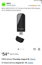 Chipset BELKIN F9L1101v2 802.11AC 600Mbps adaptador USB WiFi sem fio RTL8192DU comprar usado  Enviando para Brazil