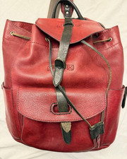 Burgundy leather drawstring for sale  Brandon