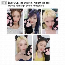 (G) I-DLE IDLE I-DLE 8. Mini album We are Muvve Znak fanów Event Photocard, używany na sprzedaż  Wysyłka do Poland