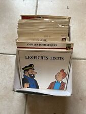 Lot fiches tintin d'occasion  Sens