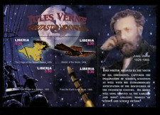 Libéria 2005 - Júlio Verne - Arte - Folha de 4 Selos - Scott #2335 - MNH comprar usado  Enviando para Brazil