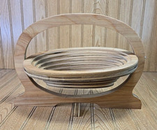 Collapsible wooden basket for sale  Cedar Rapids
