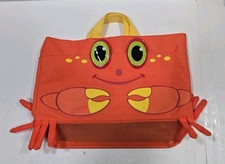 Bolsa de praia Melissa & Doug caranguejo bolsa de piscina infantil organizador de brinquedos laranja comprar usado  Enviando para Brazil