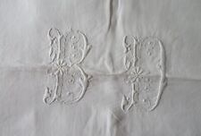 Antique linen sheet d'occasion  Expédié en Belgium