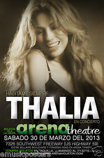 POSTER TURNÊ CONCERTO THALIA 2014 HOUSTON - Rainha da música pop latina, estrela mexicana comprar usado  Enviando para Brazil
