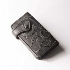 Carteira de motociclista Stingray couro caveira concho longa comprar usado  Enviando para Brazil