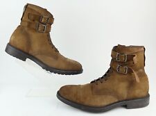 Botas To Boot New York Tempo biqueira estilo combate com zíper / camurça marrom / EUA 12 comprar usado  Enviando para Brazil
