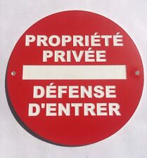 Panneau propriété privée d'occasion  Rougemont