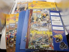 COLEÇÃO DE 23 x A4 tamanho PROGRAMAS DE STOCK CAR COVENTRY - 1999 a 2001, usado comprar usado  Enviando para Brazil