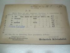 Alte postkarte 1894 gebraucht kaufen  Burbach