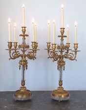 Coppia grandi candelabri usato  Italia