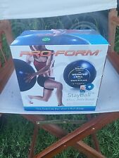Pro-Form 65cm. Bola de exercício ioga ponderada com gráfico de treino e DVD  comprar usado  Enviando para Brazil
