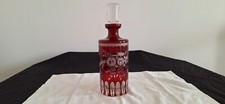 Vintage etched ruby for sale  ST. NEOTS