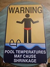 Warning pool temperature for sale  Flippin