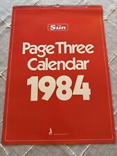 Vintage page calendar for sale  WOKING
