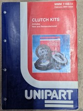 Unipart clutch catalogue for sale  KIDDERMINSTER