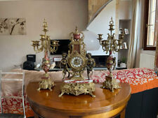 Trittico candelabri orologio usato  Castelverde