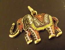 Pendentif éléphant strass d'occasion  Paris XVII