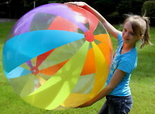 Usado, Bola de praia inflável 48" 12 PAINÉIS LISTRA ARCO-ÍRIS WALMART brinquedo de piscina vintage comprar usado  Enviando para Brazil