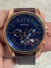 Armani chronograph leather for sale  El Paso