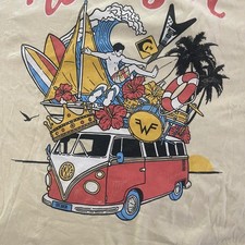 Camiseta Daydreamer Weezer amarela gráfica surf VW ônibus banda música tamanho único comprar usado  Enviando para Brazil