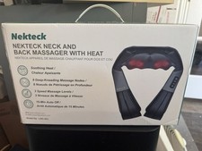 Masajeador de cuello y espalda Neckteck con calor calmante, tejido profundo eléctrico. Plástico sellado segunda mano  Embacar hacia Mexico