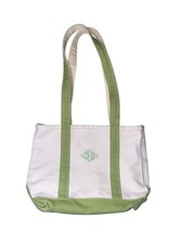 L.L. Bolsa de lona Bean vintage barco e sacola branca e verde oliva pequena EUA Maine comprar usado  Enviando para Brazil