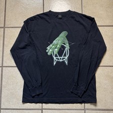 Camiseta OSWLA Skrillex mão manga longa RARA ODM Rave média feita nos EUA Techno comprar usado  Enviando para Brazil