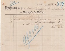 Elze rechnung 1882 gebraucht kaufen  Leipzig