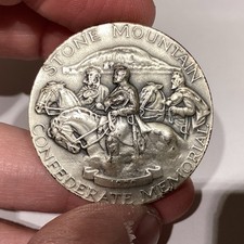 1970 Stone Mountain Memorial 1,5" .999 medalha de prata medallic Art Co MACO #1903 comprar usado  Enviando para Brazil