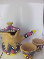 Cerâmica Este requintado conjunto de cafeteira é uma peça única de decoração étnica para casa, comprar usado  Enviando para Brazil