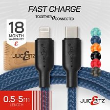 Cabo carregador rápido trançado USB-C USB-A para Apple iPhone 14 Pro 13 12 11 SE iPad comprar usado  Enviando para Brazil