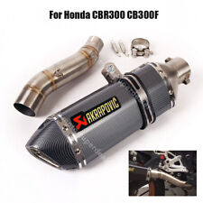 Deslizamento para Honda CBR300R CB300F pontas de escape 370mm tubo de ligação média sistema modificado comprar usado  Enviando para Brazil