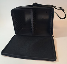 Usado, Case Logic CD preto nylon estojo de transporte bolsa 30 tampas com alça zíper vintage comprar usado  Enviando para Brazil