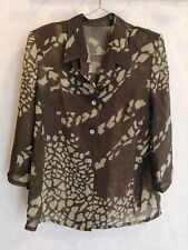 Chemisier vert polyester d'occasion  Bourg-de-Thizy