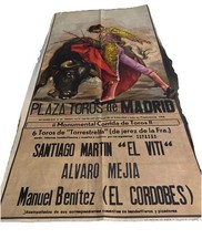 Pôster vintage espanhol de touradas – Plaza de Toros de Madrid – Torrestrella – comprar usado  Enviando para Brazil
