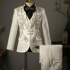 Usado, Conjuntos de blazer infantil design de contas de lantejoulas para passarela masculino  comprar usado Usado, Conjuntos de blazer infantil design de contas de lantejoulas para passarela masculino  comprar usado  Enviando para Brazil