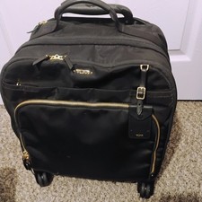 Bagagem de mão giratória compacta Tumi Oslo Voyageur preta US$ 625 comprar usado  Enviando para Brazil