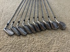 Adams Golf GT2 Undercut conjunto de ferro de lançamento alto 3-9 PW-SW-LW R eixo de aço flexível médio comprar usado  Enviando para Brazil