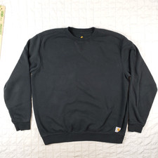 Usado, Moletom Carhartt Masculino GRANDE Ajuste Original Preto WorkWear Crew Pulôver K124 Preto comprar usado  Enviando para Brazil